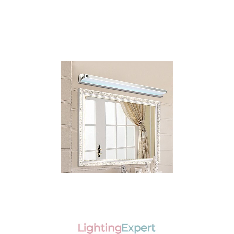 Integrated Modern Contemporary Electroplated Feature for Ambient Light Bathroom Lighting Wall Light
