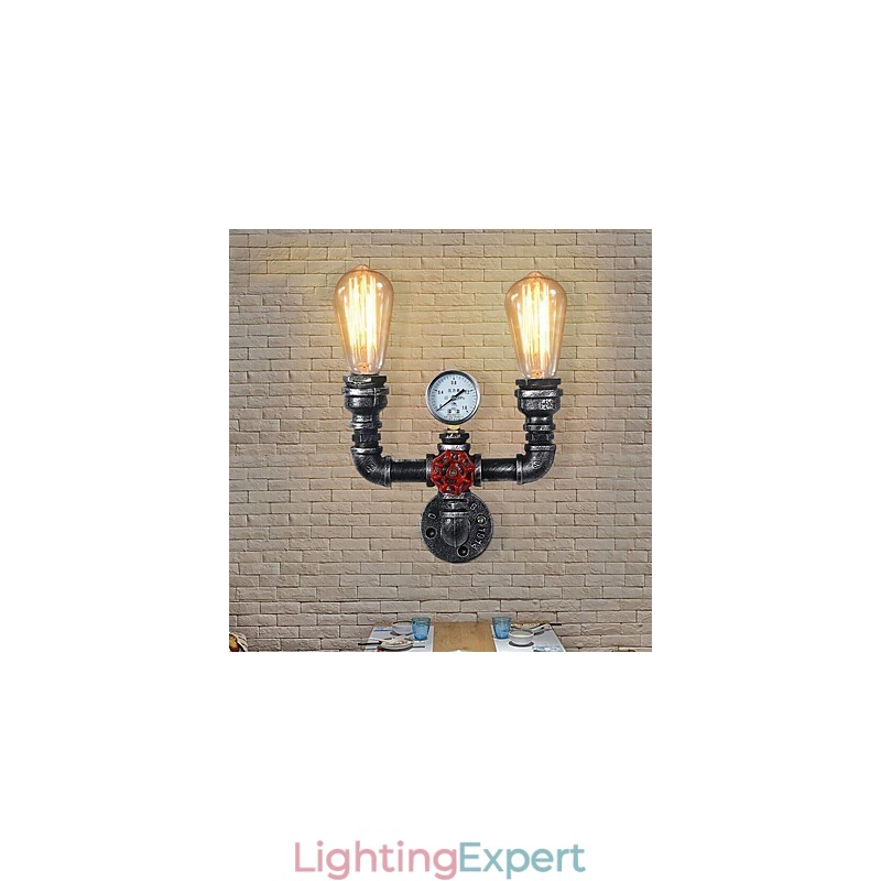 2 Heads Vintage Industrial Metal Wall Lights Restaurant Cafe Bar Decoration lighting