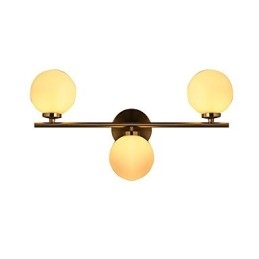 Glass Wall Lamp Modern Contemporary Bronze Feature for Mini Style Uplight Wall Sconces Wall Light