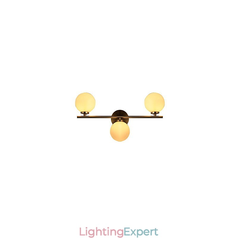 Glass Wall Lamp Modern Contemporary Bronze Feature for Mini Style Uplight Wall Sconces Wall Light