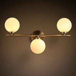 Glass Wall Lamp Modern Contemporary Bronze Feature for Mini Style Uplight Wall Sconces Wall Light