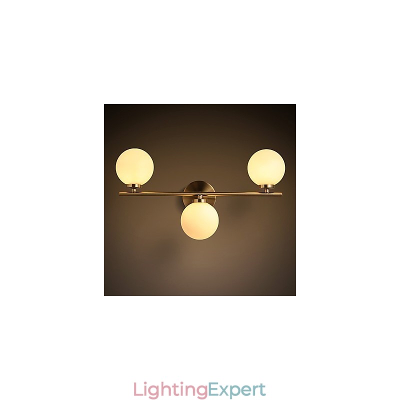 Glass Wall Lamp Modern Contemporary Bronze Feature for Mini Style Uplight Wall Sconces Wall Light