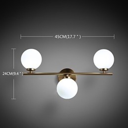 Glass Wall Lamp Modern Contemporary Bronze Feature for Mini Style Uplight Wall Sconces Wall Light