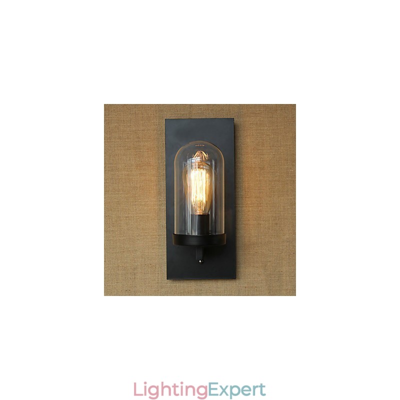 Creative modern minimalist Restaurant Bar American country aisle stairs Edison wall single head lamp glass