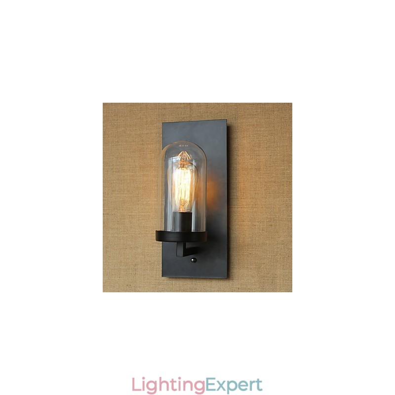 Creative modern minimalist Restaurant Bar American country aisle stairs Edison wall single head lamp glass