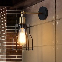 Loft vintage Wall Lights Industrial Edison Fashion Simplicity Wall Sconces Metal Base Cap