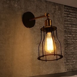 Loft vintage Wall Lights Industrial Edison Fashion Simplicity Wall Sconces Metal Base Cap