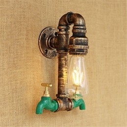 Country Retro Painting Feature for Mini Style Ambient Light Wall Sconces Wall Light