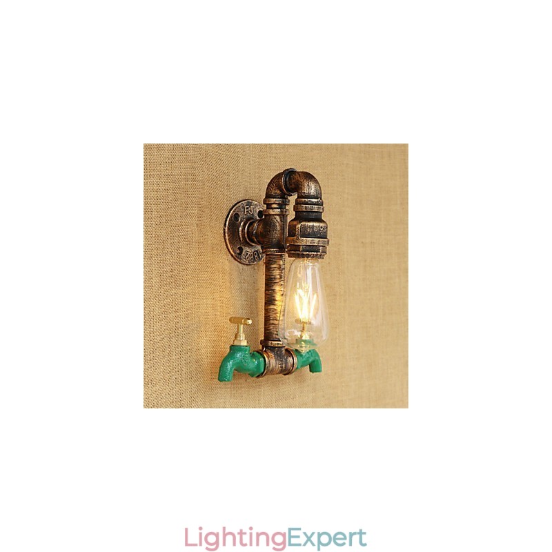 Country Retro Painting Feature for Mini Style Ambient Light Wall Sconces Wall Light