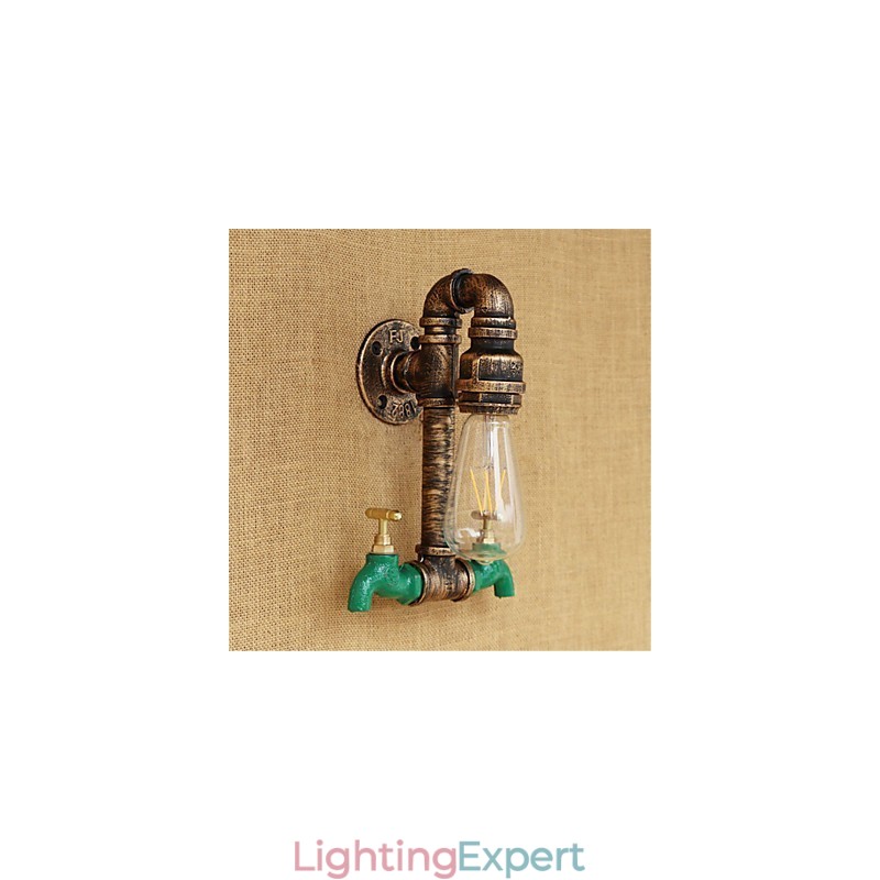 Country Retro Painting Feature for Mini Style Ambient Light Wall Sconces Wall Light