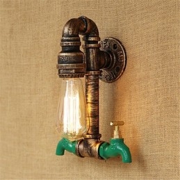 Country Retro Painting Feature for Mini Style Ambient Light Wall Sconces Wall Light