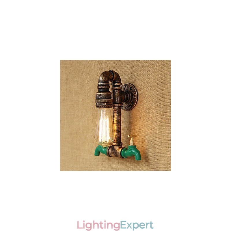 Country Retro Painting Feature for Mini Style Ambient Light Wall Sconces Wall Light