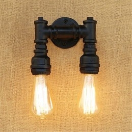 Rustic Lodge Country Retro Painting Feature for Mini Style Ambient Light Wall Sconces