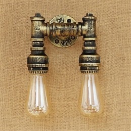 Rustic Lodge Country Retro Painting Feature for Mini Style Ambient Light Wall Sconces