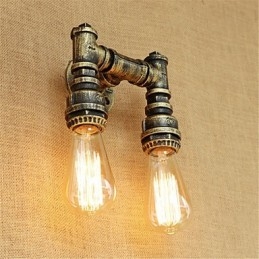 Rustic Lodge Country Retro Painting Feature for Mini Style Ambient Light Wall Sconces