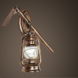 Rustic Lodge Painting Feature for Mini Style Uplight Wall Sconces Wall Light C