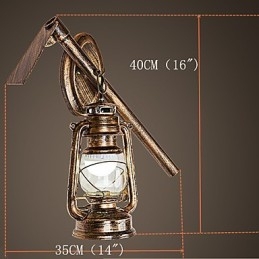 Rustic Lodge Painting Feature for Mini Style Uplight Wall Sconces Wall Light C