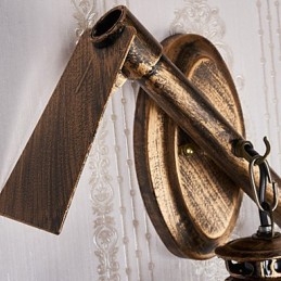 Rustic Lodge Painting Feature for Mini Style Uplight Wall Sconces Wall Light C