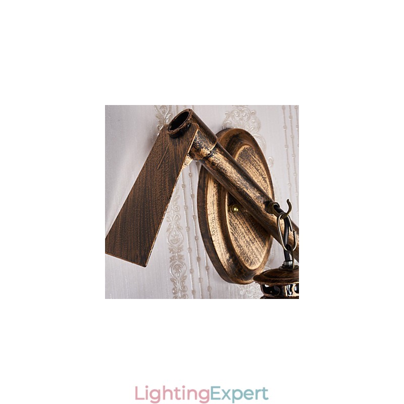 Rustic Lodge Painting Feature for Mini Style Uplight Wall Sconces Wall Light C