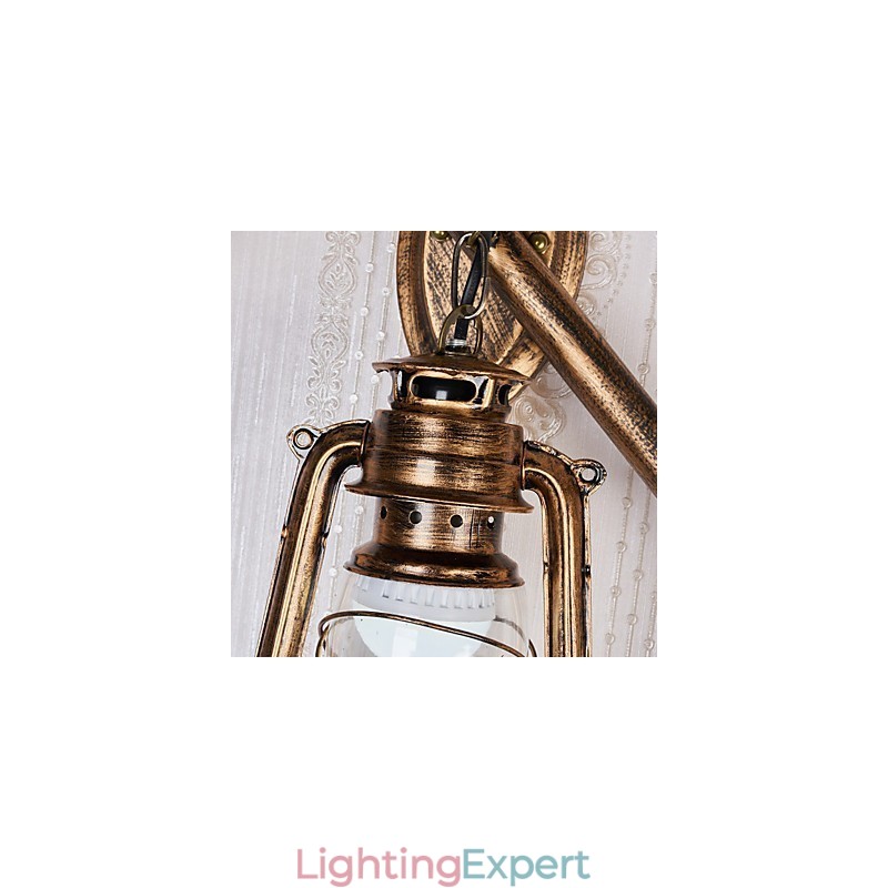 Rustic Lodge Painting Feature for Mini Style Uplight Wall Sconces Wall Light C