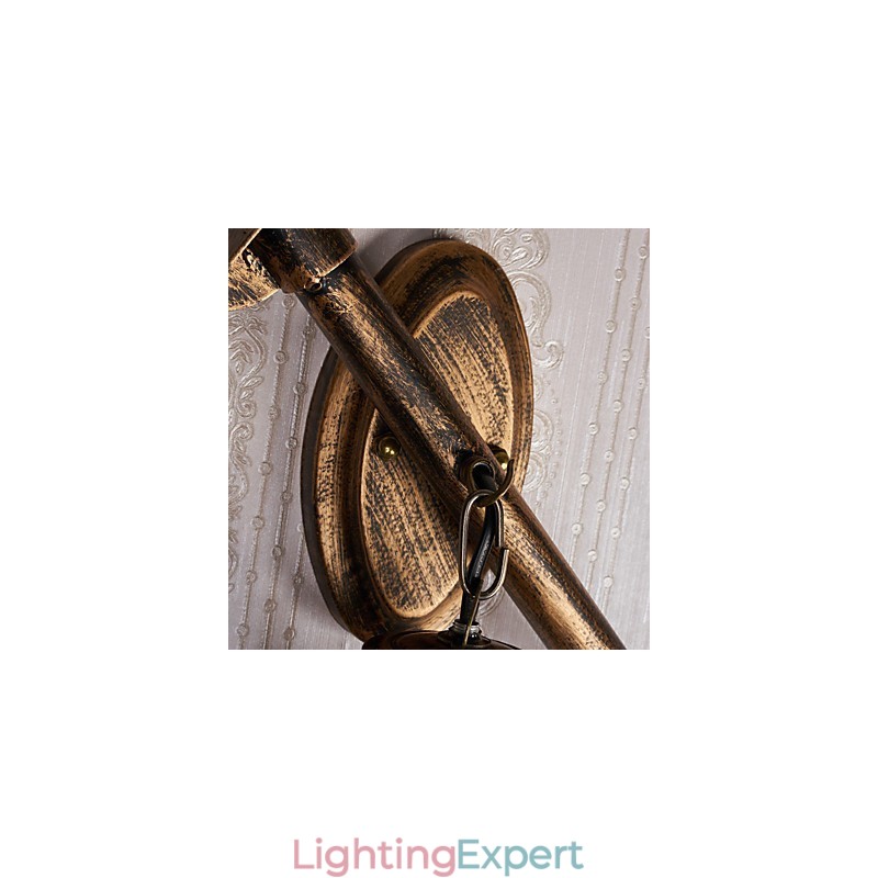 Rustic Lodge Painting Feature for Mini Style Uplight Wall Sconces Wall Light C