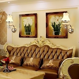 Modern Contemporary Electroplated Feature for Crystal Ambient Light Wall Sconces Wall Light