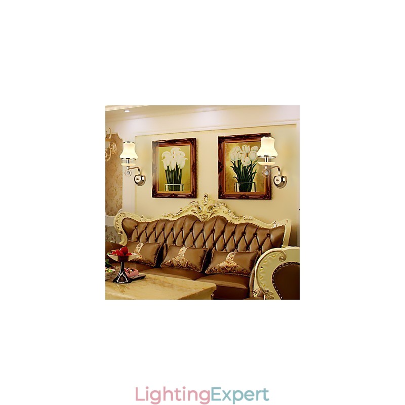 Modern Contemporary Electroplated Feature for Crystal Ambient Light Wall Sconces Wall Light
