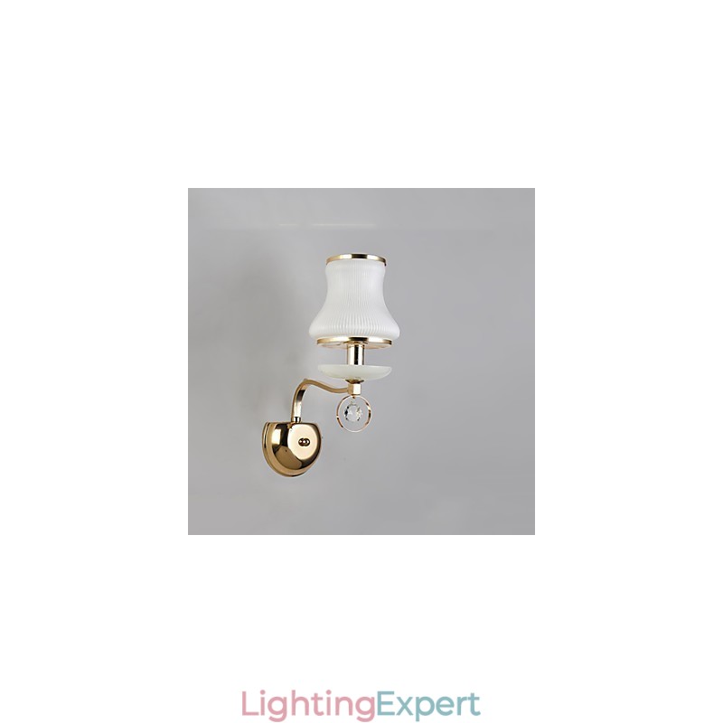 Modern Contemporary Electroplated Feature for Crystal Ambient Light Wall Sconces Wall Light