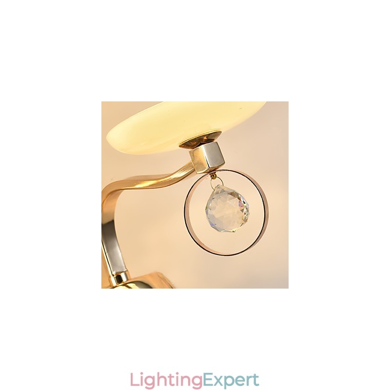 Modern Contemporary Electroplated Feature for Crystal Ambient Light Wall Sconces Wall Light