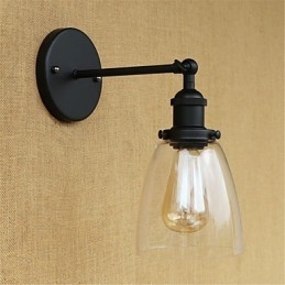 Country Retro Painting Feature for Mini Style Eye Protection Ambient Light Wall Sconces