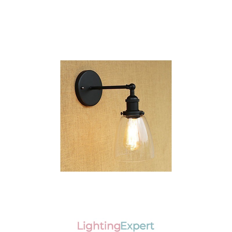Country Retro Painting Feature for Mini Style Eye Protection Ambient Light Wall Sconces