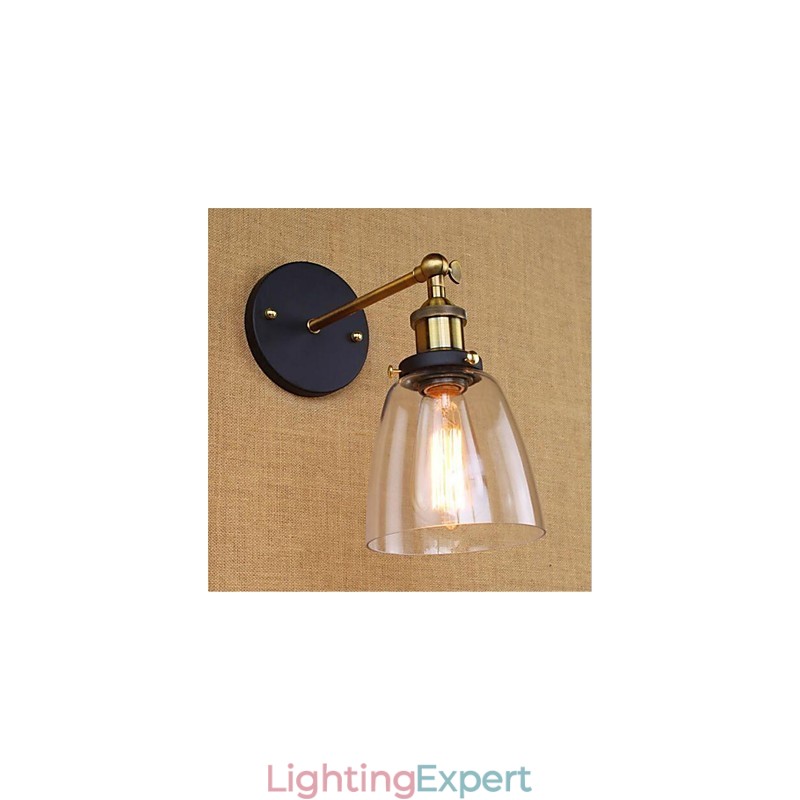 Country Retro Painting Feature for Mini Style Eye Protection Ambient Light Wall Sconces