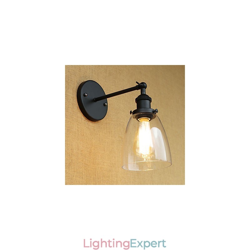 Country Retro Painting Feature for Mini Style Eye Protection Ambient Light Wall Sconces