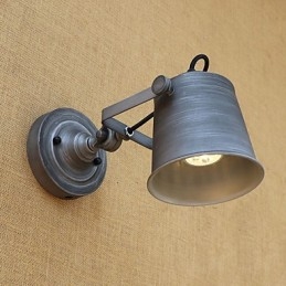Rustic Lodge Country Retro Painting Feature for Mini Style Eye Protection Ambient Light Wall