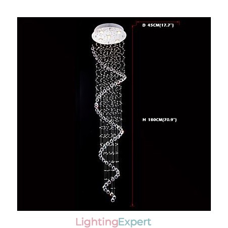 Crystal Pendant Light Chandelier Lighting 5 Lights Silver Canpoy Clear K9 Crystal Helix Ceiling Lamps Crystal Pendant Light Chandelier Lighting 5 Lights Silver Canpoy Clear K9 Crystal Helix Ceiling Lamps