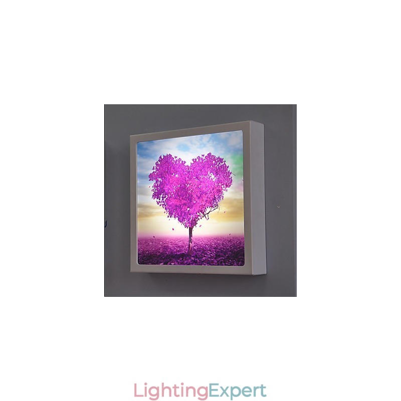 Integrated Modern Contemporary Modern Comtemporary Painting Feature for Ambient Light Wall Sconces