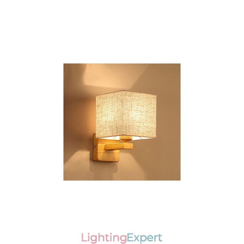 Minimalist Solid Wood Table Lamp Bedside Desk Lamp