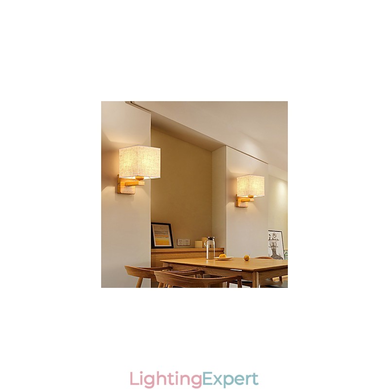Minimalist Solid Wood Table Lamp Bedside Desk Lamp