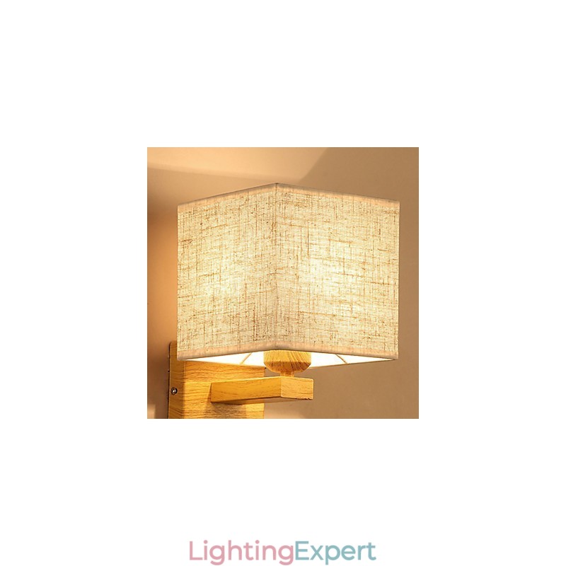 Minimalist Solid Wood Table Lamp Bedside Desk Lamp