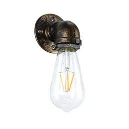 Rustic Lodge Traditional Classic Antique Brass Feature for Ambient Light Wall Sconces Wall Light