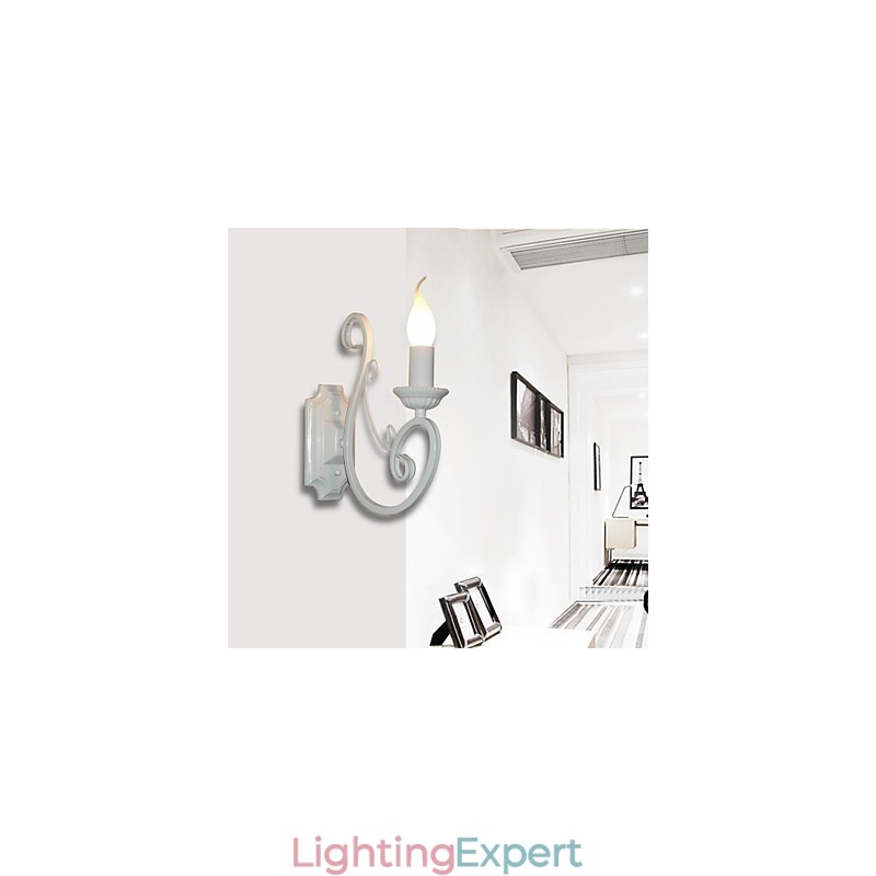 Candle Lamp Bedside Lamp Wall Lamp Iron Corridor Creative Pastoral Mirror Lamp
