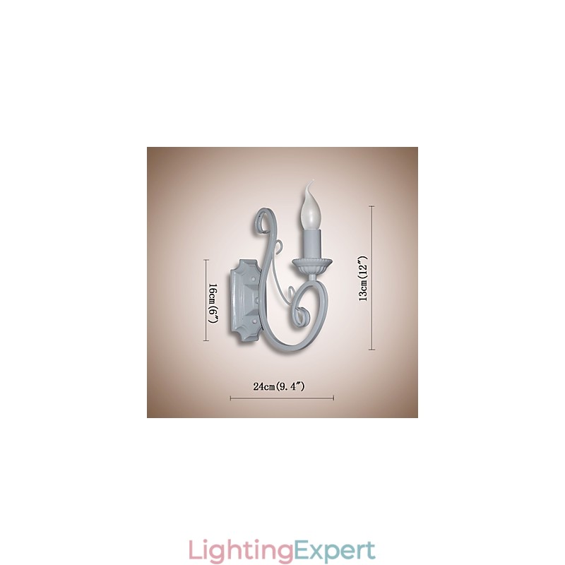 Candle Lamp Bedside Lamp Wall Lamp Iron Corridor Creative Pastoral Mirror Lamp