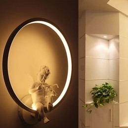 Wall Lamp Modern Creative Personality Lamp Designer Angel Decoration Lamp Aluminum Integrated Corridor Wall Lamp