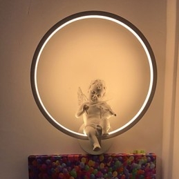 Wall Lamp Modern Creative Personality Lamp Designer Angel Decoration Lamp Aluminum Integrated Corridor Wall Lamp