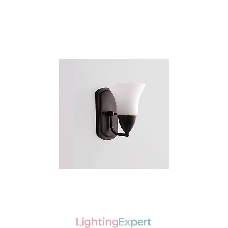 Rustic Lodge Black Oxide Finish Feature for Eye Protection Ambient Light Wall Sconces Wall Light