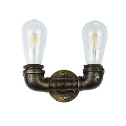 Rustic Lodge Traditional Classic Antique Brass Feature for Ambient Light Wall Lights Wall Light
