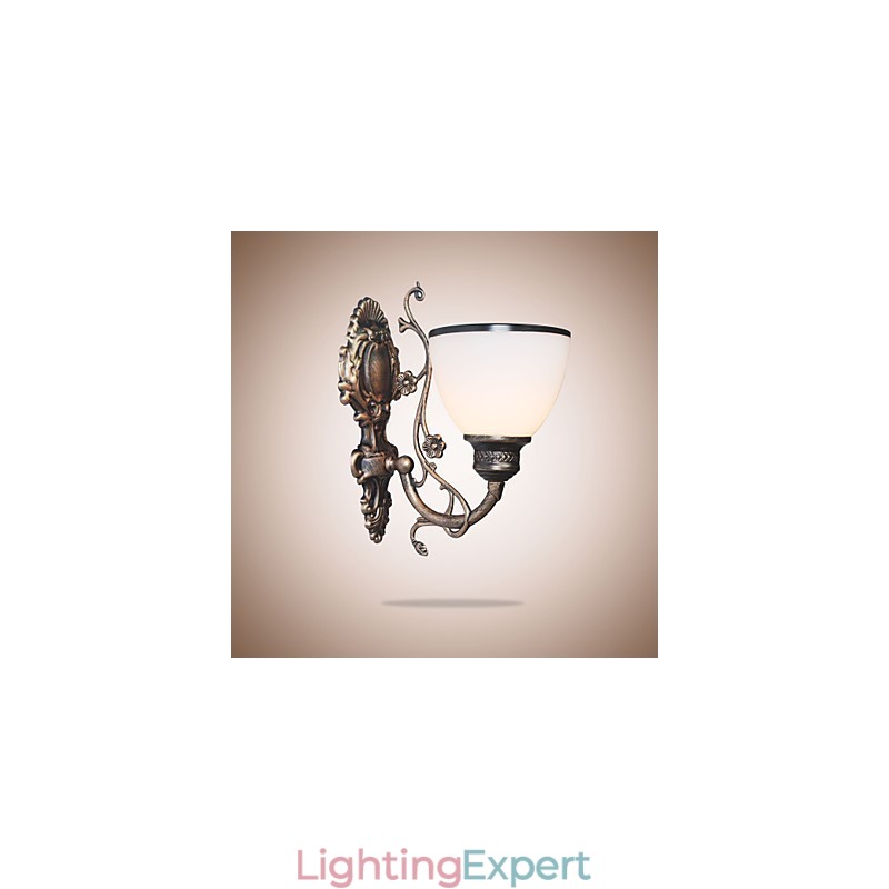 Simple American Wall Lamp Bedside Lamp Living Room Decorative Lamp Wrought Iron European Style Creative Wall Lamp