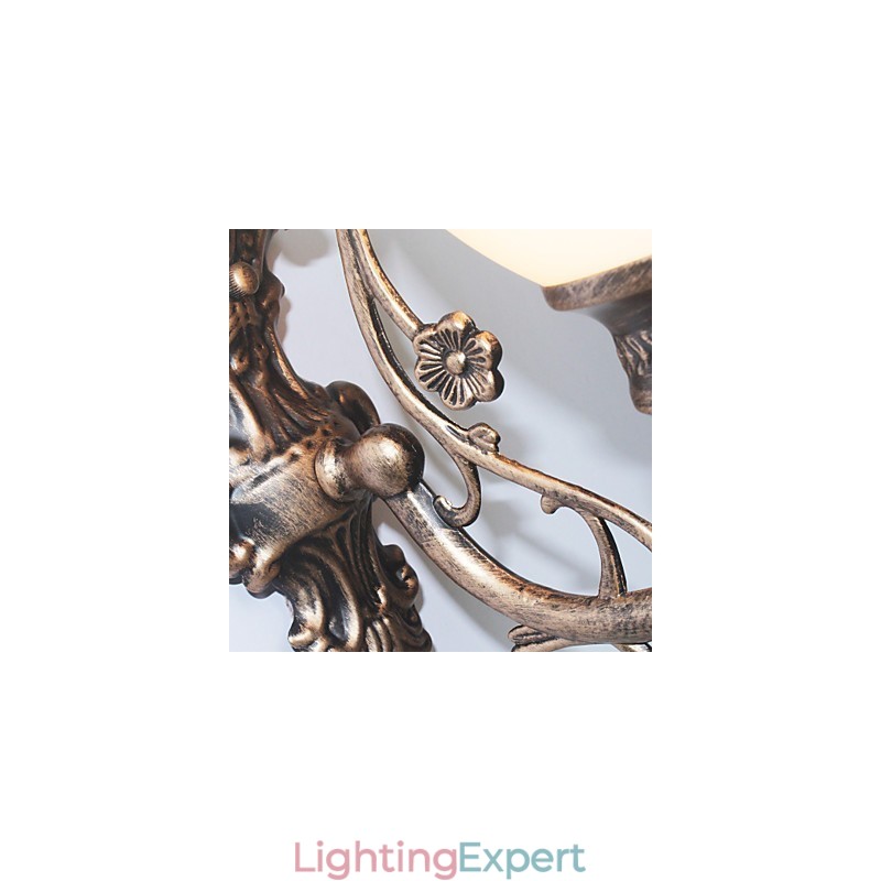 Simple American Wall Lamp Bedside Lamp Living Room Decorative Lamp Wrought Iron European Style Creative Wall Lamp