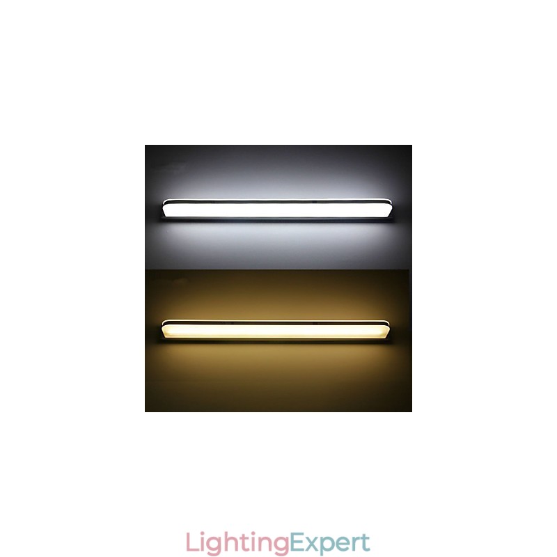 Integrated Modern Contemporary Electroplated Feature for Ambient Light Bathroom Lighting Wall Light