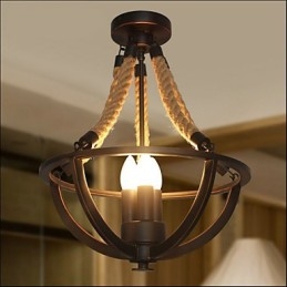 American Ceiling Retro Rope Simple Lamp